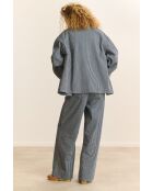 Marineblaue Baumwolljacke Cleo