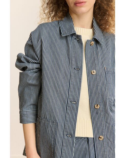 Marineblaue Baumwolljacke Cleo