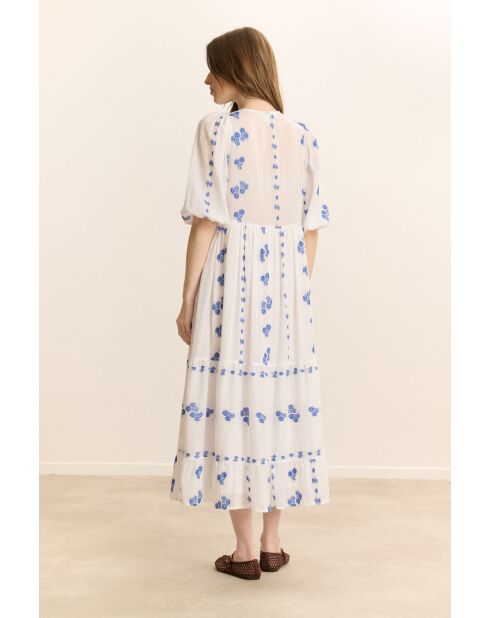 Weißes Baumwollkleid Camille