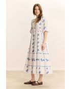 Weißes Baumwollkleid Camille
