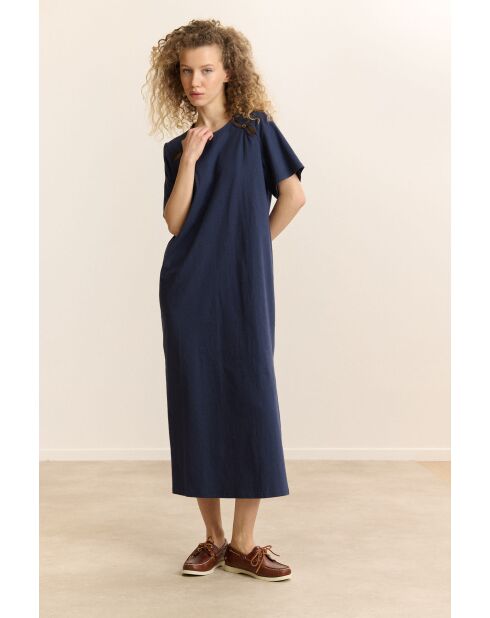 Navyblaues Baumwollkleid Calvin