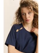 Navyblaues Baumwollkleid Calvin