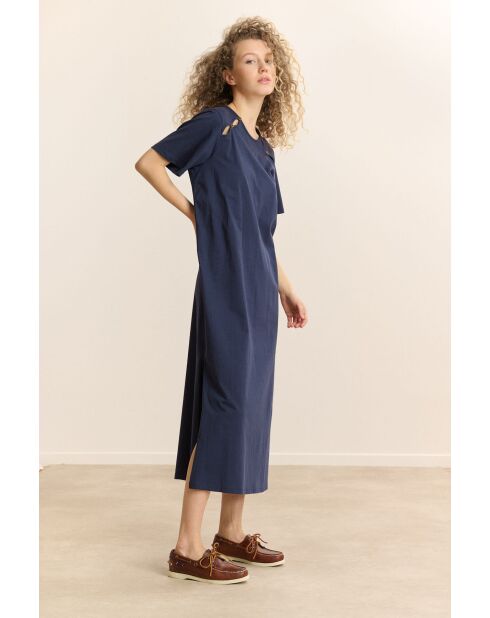 Navyblaues Baumwollkleid Calvin