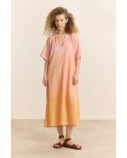 Orangefarbenes Baumwollkleid Carl