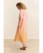 Orangefarbenes Baumwollkleid Carl