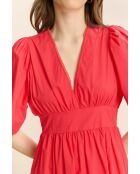 Rotes Baumwollkleid Camila