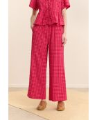 Pantalones Coline de algodón rosa