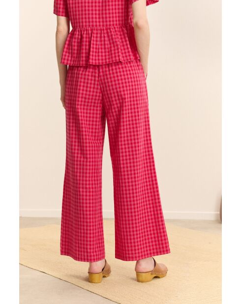 Pantalones Coline de algodón rosa