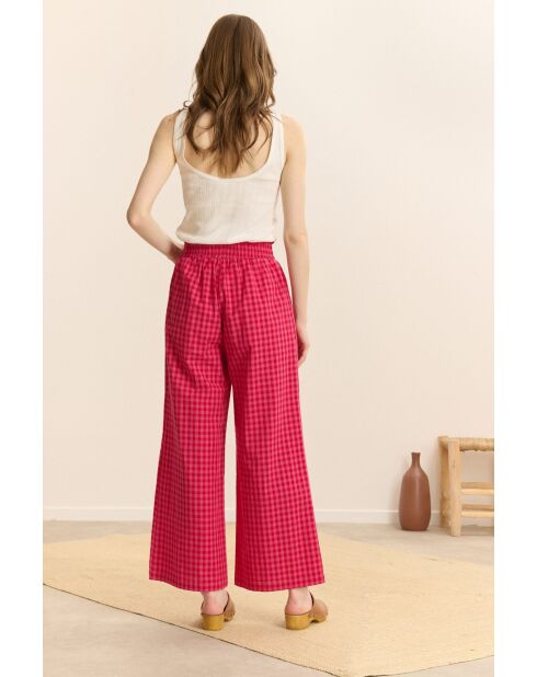 Pantalones Coline de algodón rosa
