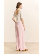 Roze katoenen broek van Colas