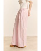 Roze katoenen broek van Colas