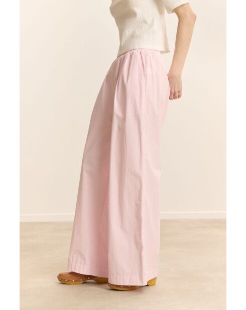 Roze katoenen broek van Colas