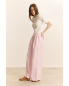Roze katoenen broek van Colas