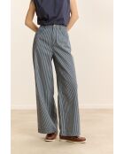 Marineblauwe katoenen broek Cole