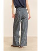 Marineblauwe katoenen broek Cole