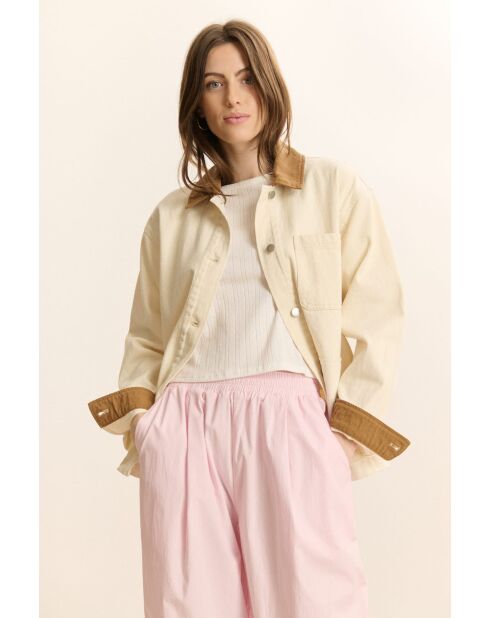 Ecrufarbene Baumwolljacke Cleo