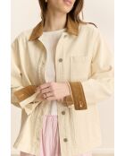 Ecrufarbene Baumwolljacke Cleo