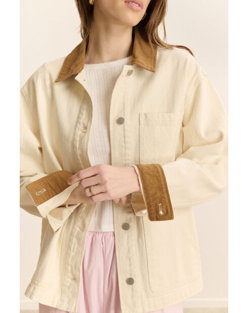 Ecrufarbene Baumwolljacke Cleo