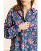 Chemise en coton Telma bleue