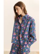 Chemise en coton Telma bleue