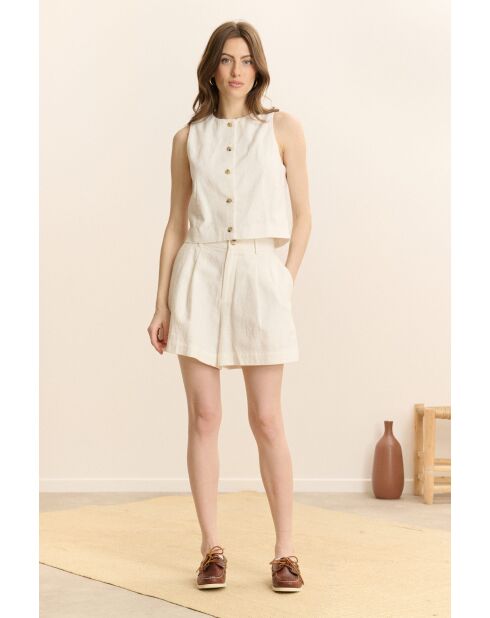Short Come blanc