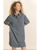 Marineblaues Baumwollkleid Calie