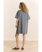 Marineblaues Baumwollkleid Calie
