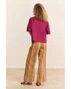 Chemise en coton Celine grenat