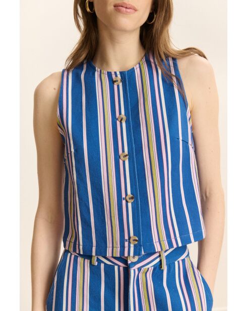 Veste en coton Cloud bleue