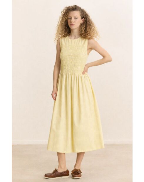 Gelbes Baumwollkleid Capucine