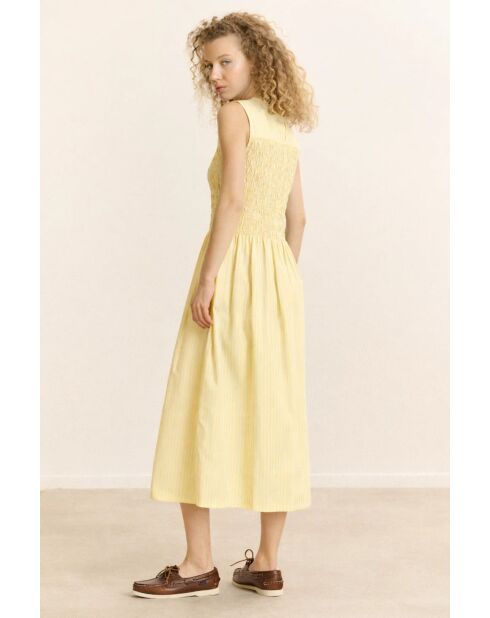 Gelbes Baumwollkleid Capucine