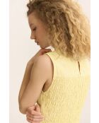 Vestido de algodón amarillo Capucine