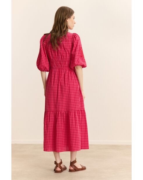 Roze katoenen jurk Vanina