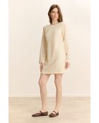 Ecrufarbenes Baumwollkleid Carmen