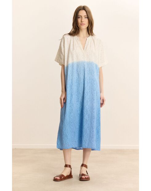 Abito Carl in cotone blu