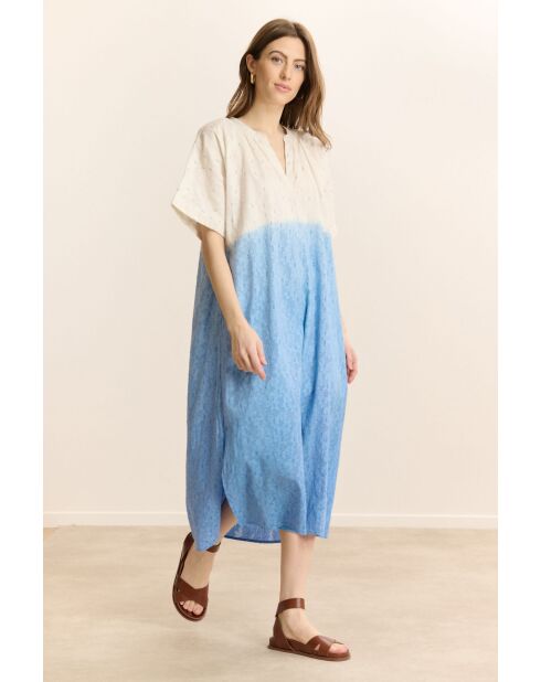 Abito Carl in cotone blu
