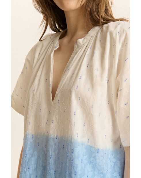 Abito Carl in cotone blu