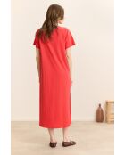 Rotes Baumwollkleid Calvin
