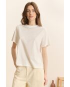 Weißes Baumwoll-T-Shirt Vista