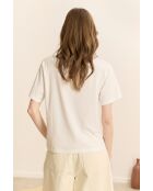 Weißes Baumwoll-T-Shirt Vista