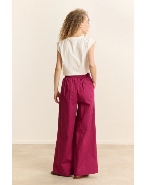 Pantalon en coton Colas grenat