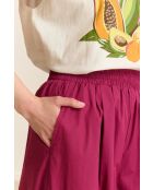 Pantalon en coton Colas grenat