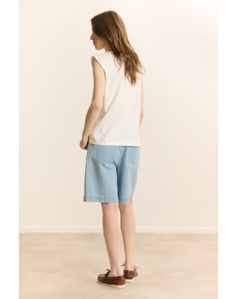 T-Shirt en coton Palmier blanc