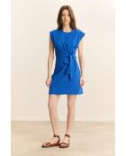 Blaues Baumwollkleid Valena