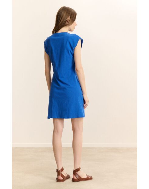Blaues Baumwollkleid Valena