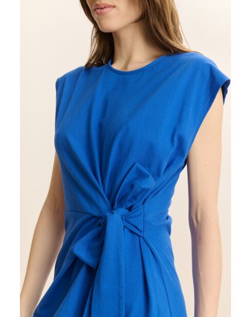 Blaues Baumwollkleid Valena