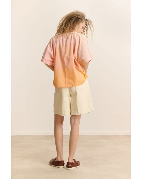 Blouse en coton Vegas orange