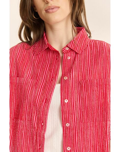 Chemise en coton Celine rose