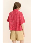 Chemise en coton Celine rose