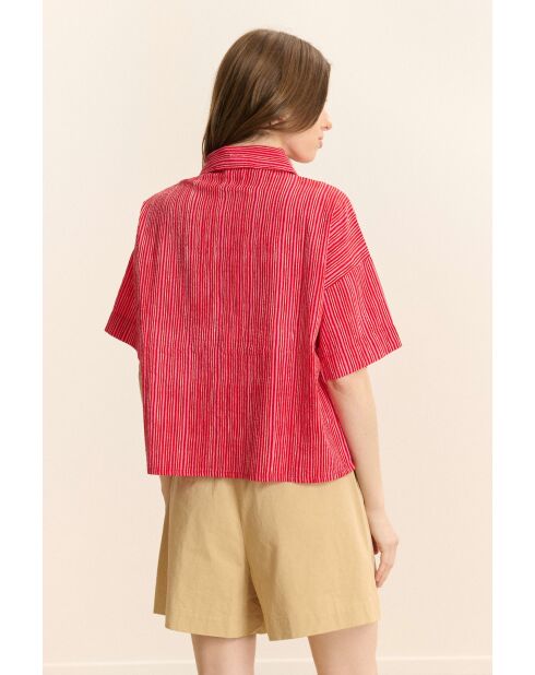 Chemise en coton Celine rose